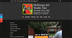 Desktop Screenshot of mckinneyartstudiotour.com